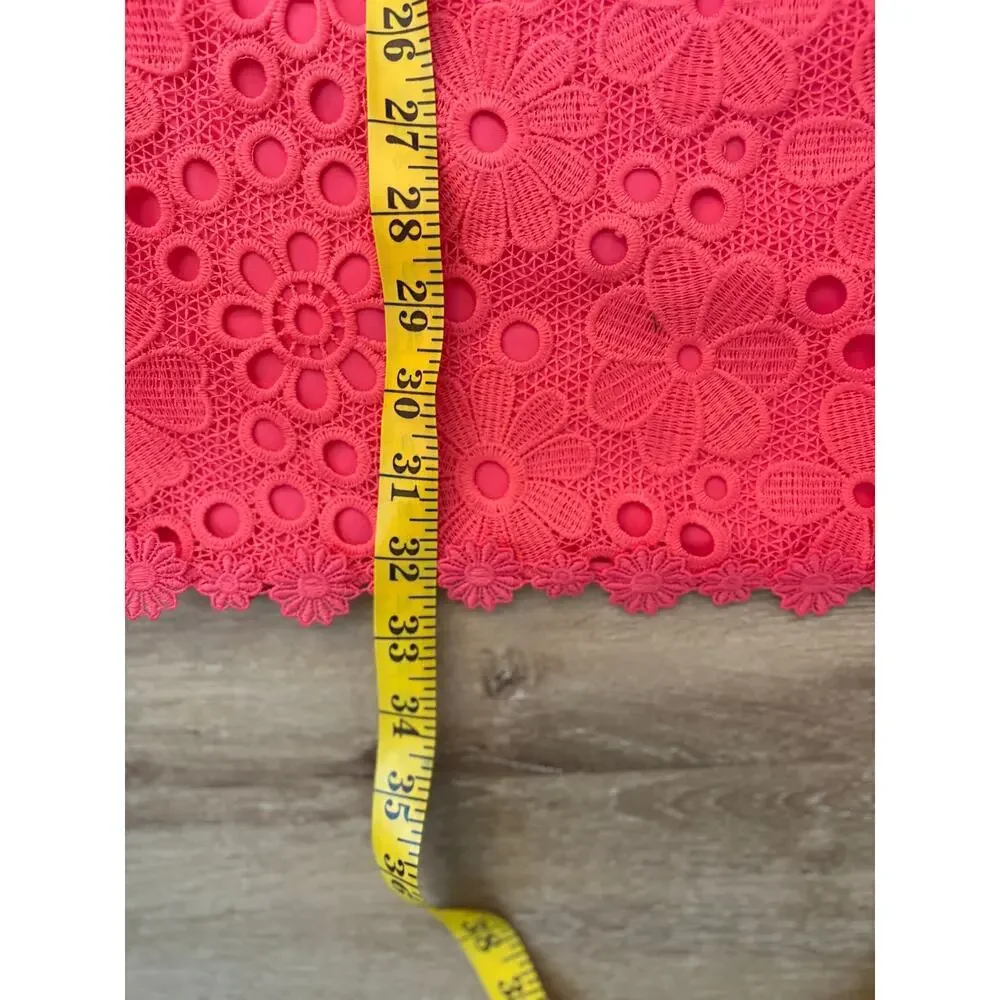 Kate Spade Shore Thing hot pink lace shift dress